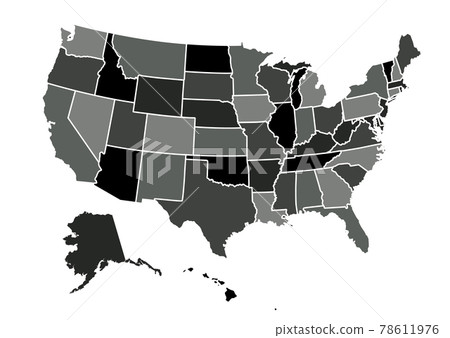 USA map vector illustration USA map vector illustration 78611976