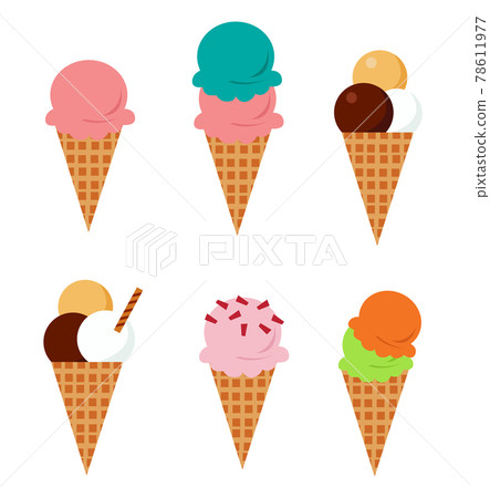 Ice Cream set vector illustration Ice Cream set vector illustration 78611977