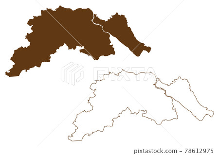 Luneburg district (Federal Republic of Germany, rural district, State of Lower Saxony) map vector illustration, scribble sketch Luneburg map Luneburg district (Federal Republic of Germany, rural district, State of Lower Saxony) map vector illustration, scribble sketch Luneburg map 78612975