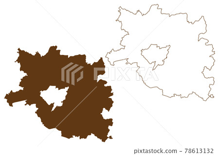 Sudwestpfalz district (Federal Republic of Germany, State of Rhineland-Palatinate) map vector illustration, scribble sketch Suedwestpfalz map Sudwestpfalz district (Federal Republic of Germany, State of Rhineland-Palatinate) map vector illustration, scribble sketch Suedwestpfalz map 78613132