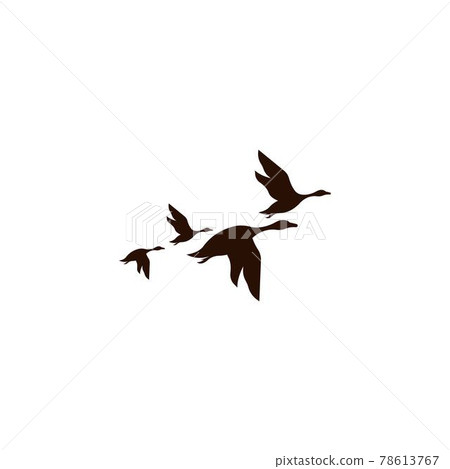Duck icon logo design concept template illustration 78613767