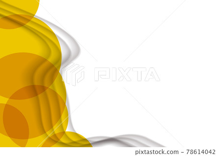 Abstract background with colorful paper cut shapes. Design for poster, banner, card. White and orange abstract round illustration. 3D paper images with a subtle blend of bright colors. Copy space 78614042