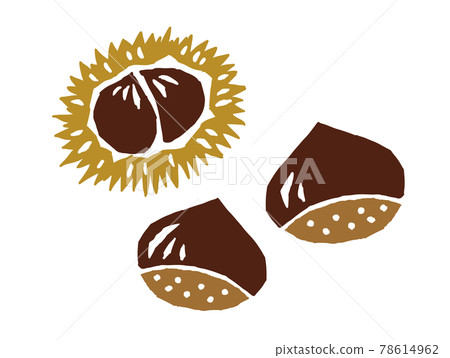 Chestnut retro illustration Chestnut retro illustration 78614962