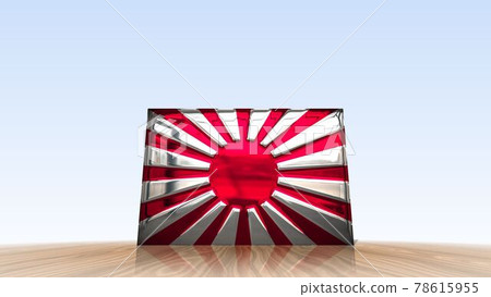 Rising Sun Flag reflected on the floor 4-3-2 78615955
