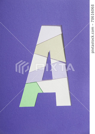 Alpha bed letter A mark image material Alpha bed letter A mark image material 78616068