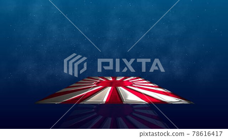 Rising Sun Flag 6-12 flying in space 78616417