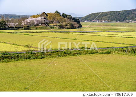 鳥取縣米子市春白屋古山公園遠景 鳥取縣米子市春白屋古山公園遠景 78617169