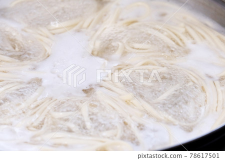 Udon noodle with fried noodles Udon noodle with fried noodles 78617501