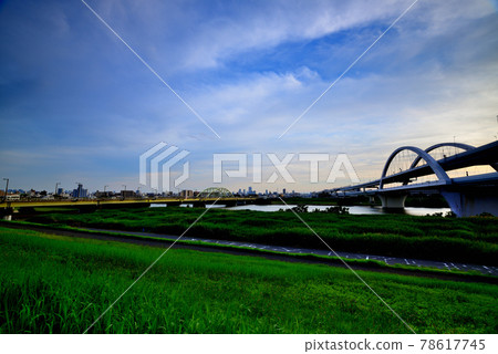 Scenery of Arakawa, Goshikizakura Bridge and Kohoku Junction Scenery of Arakawa, Goshikizakura Bridge and Kohoku Junction 78617745