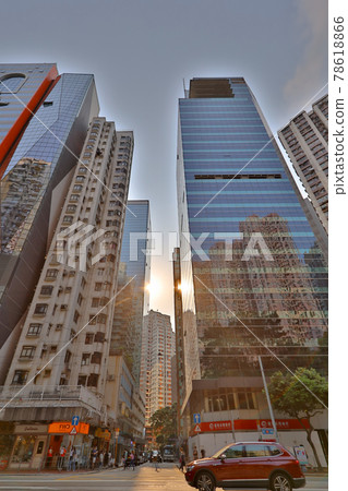 the office buildinbg at Fortress Hill, hong kong 2 April 2021 the office buildinbg at Fortress Hill, hong kong 2 April 2021 78618866