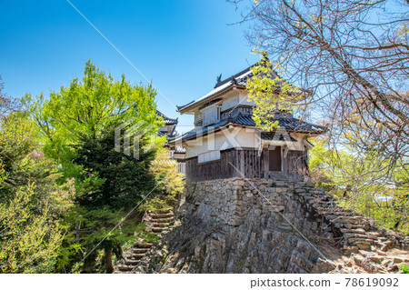 Double turret of Bitchu Matsuyama Castle, Takahashi City, Okayama Prefecture Double turret of Bitchu Matsuyama Castle, Takahashi City, Okayama Prefecture 78619092