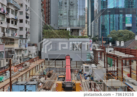 the the urban renewal, Urban construction site , hong kong 2 April 2021 78619158