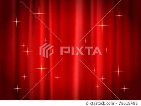 Illustration background material of glittering red curtain in the spotlight (with vector) Illustration background material of glittering red curtain in the spotlight (with vector) 78619488