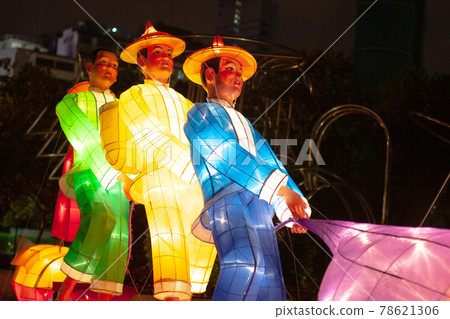 Lanterns for mid autumn festival in Hong Kong 29 Sept 2006 78621306
