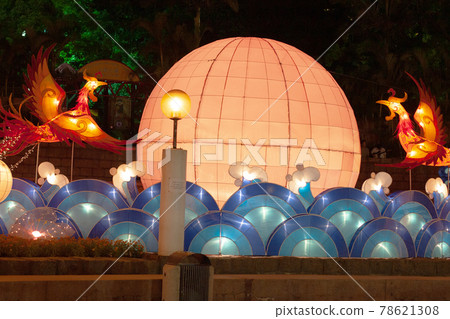 Lanterns for mid autumn festival in Hong Kong 29 Sept 2006 78621308
