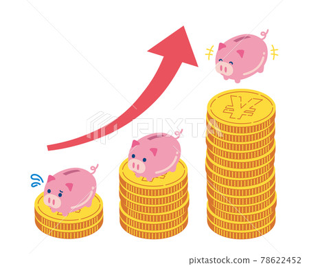 Illustration of increasing money 78622452