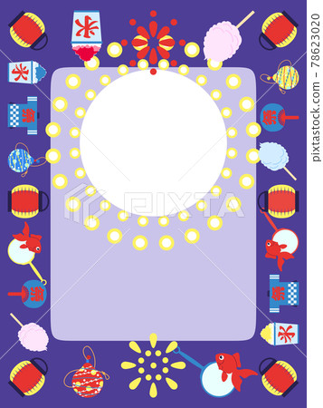 夏日祭明信片素材（人像） 78623020