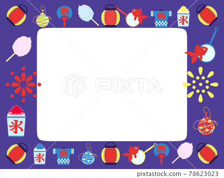 夏日祭明信片素材(側身) 夏日祭明信片素材(側身) 78623023