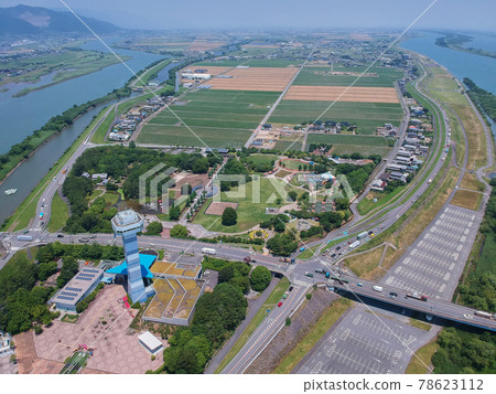 Aerial view of the area near Kiso Sansen Park Aerial view of the area near Kiso Sansen Park 78623112