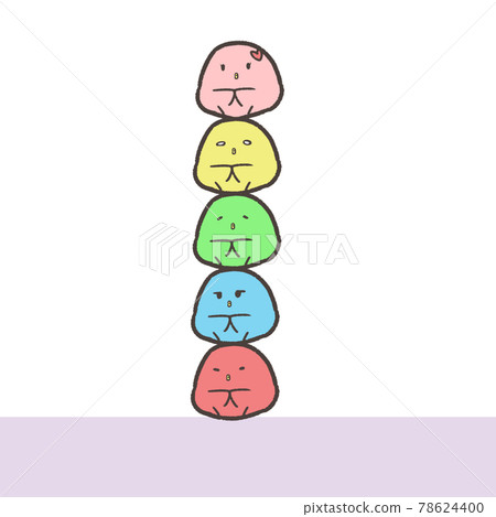 堆積的五顏六色的小雞 78624400