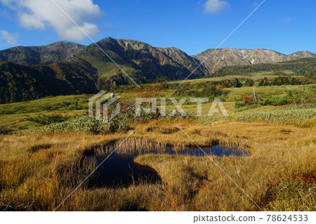 Midagahara in Tateyama in autumn colors 78624533