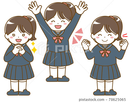 Fun look of a fat female student Fun look of a fat female student 78625065