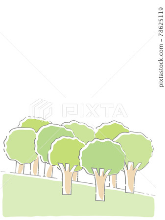 Hardwood forest illustration background 78625119