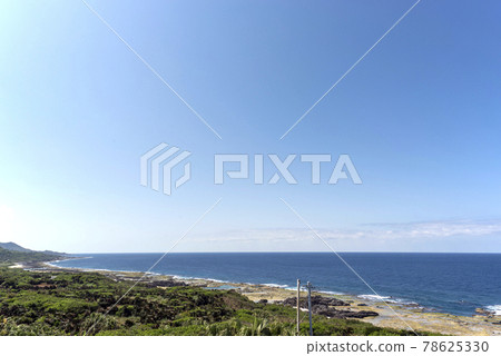 View from Kanamizaki Observatory in Tokunoshima, Kagoshima Prefecture 78625330