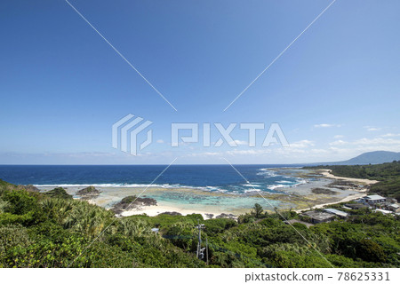 View from Kanamizaki Observatory in Tokunoshima, Kagoshima Prefecture 78625331