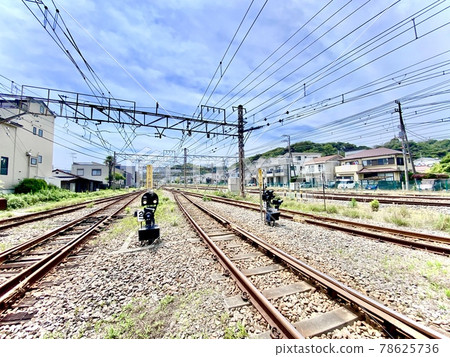 Railroad and blue sky Railroad and blue sky 78625736