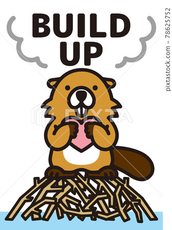 Beaver making a dam Beaver making a dam 78625752