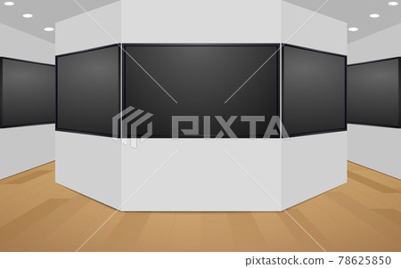 led tv on the white wall in the gallery led tv on the white wall in the gallery 78625850