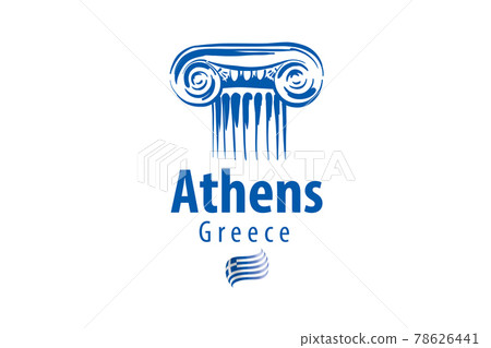 Vector illustration of an ancient Greek column in Athens Greece Vector illustration of an ancient Greek column in Athens Greece 78626441