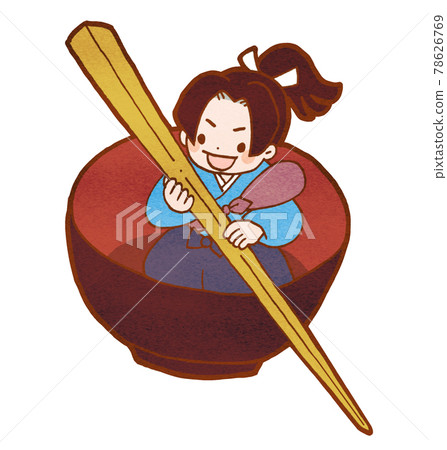 Illustration of a one-dimensional master in a bowl Illustration of a one-dimensional master in a bowl 78626769