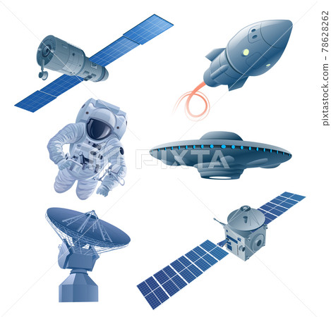 galaxy and space exploration icons galaxy and space exploration icons 78628262