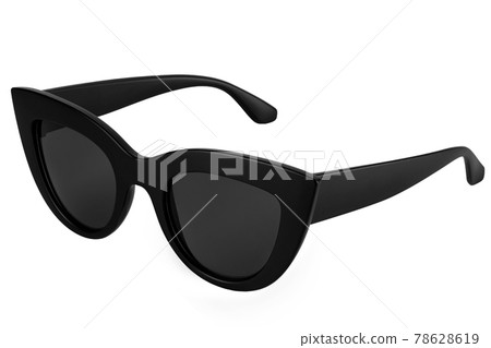 Black sunglasses isolated on white background. File contains clipping path. Black sunglasses isolated on white background. File contains clipping path. 78628619