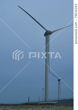 沙灘 風力發電 可再生能源 沙灘 風力發電 可再生能源 78630263