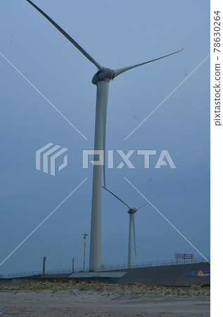 沙灘 風力發電 可再生能源 沙灘 風力發電 可再生能源 78630264