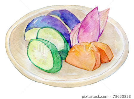 Watercolor illustration pickles 78630838
