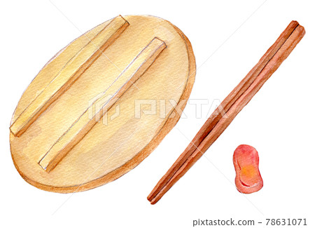 水彩插圖釜飯 水彩插圖釜飯 78631071