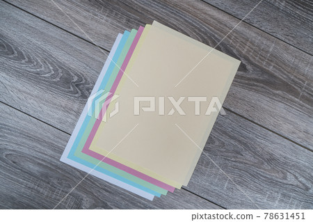 sheets of colored paper sheets of colored paper 78631451