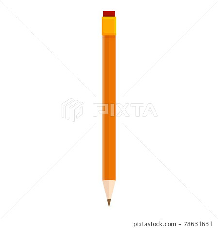 Pencil icon, cartoon style 78631631