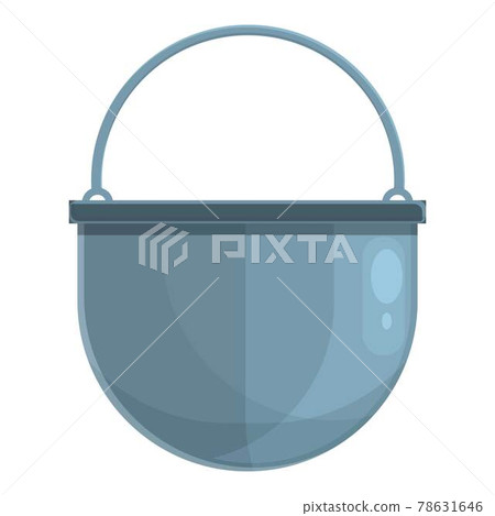 Camping pot icon, cartoon style 78631646