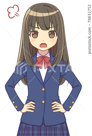 Angry blazer girl 78631752