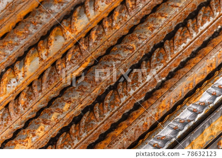 Corroded steel material closeup photo Corroded steel material closeup photo 78632123