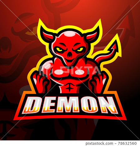 Demon mascot esport logo design Demon mascot esport logo design 78632560