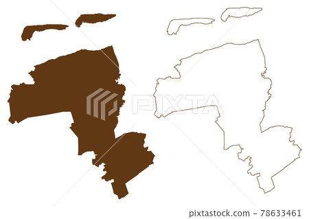Wittmund district (Federal Republic of Germany, rural district, State of Lower Saxony) map vector illustration, scribble sketch Wittmund map Wittmund district (Federal Republic of Germany, rural district, State of Lower Saxony) map vector illustration, scribble sketch Wittmund map 78633461