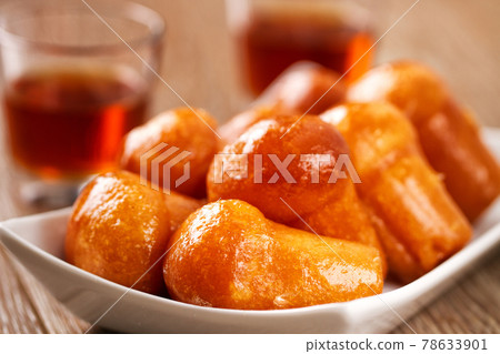 Neapolitan Baba Au Rum. High quality photo Neapolitan Baba Au Rum. High quality photo 78633901