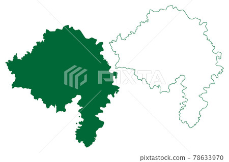 Bhind district (Madhya Pradesh State, Chambal division, Republic of India) map vector illustration, scribble sketch Bhind map Bhind district (Madhya Pradesh State, Chambal division, Republic of India) map vector illustration, scribble sketch Bhind map 78633970