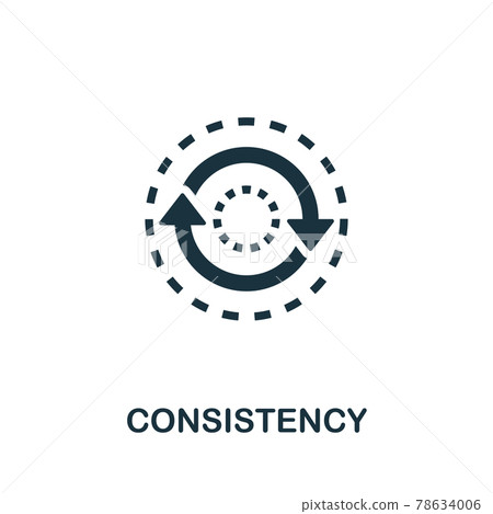 Consistency icon. Simple creative element.... - Stock Illustration ...